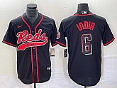 Men's Cincinnati Reds #6 Jonathan India Black 2023 City Connect With Patch Stitched Jersey,baseball caps,new era cap wholesale,wholesale hats